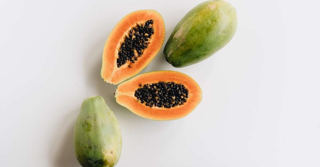 Variety of recipes from green papaya